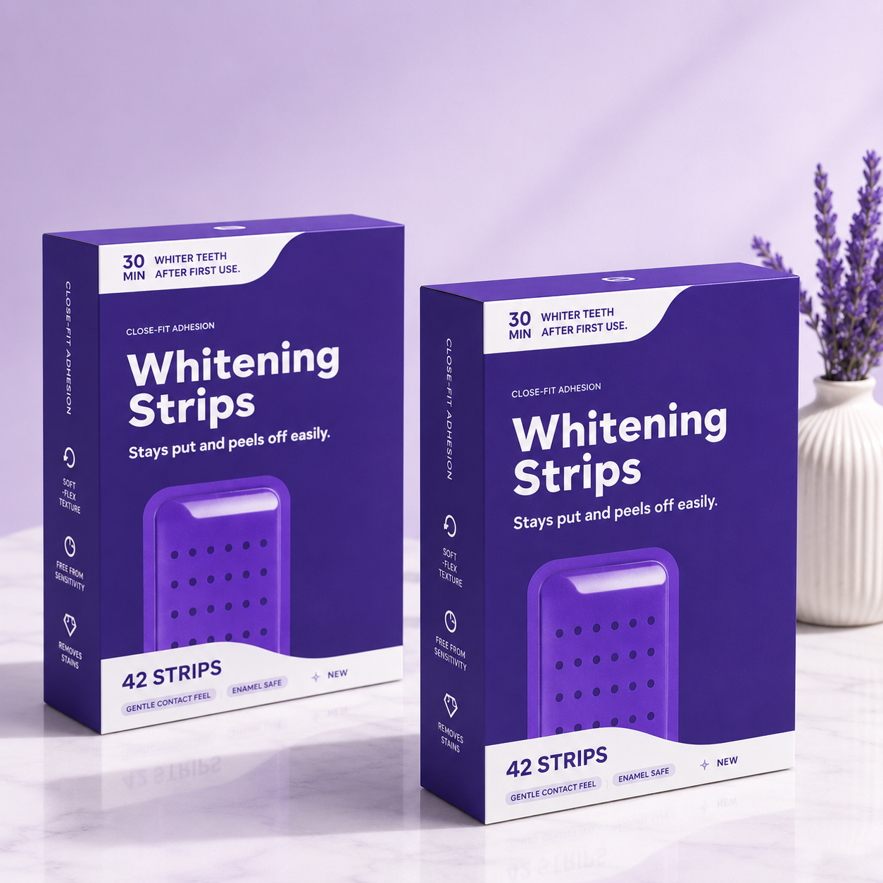 Purple Whitening Tooth Strips